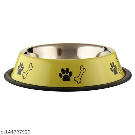 Stainless Steel Feeding Bowls for Pet (Multicolor, 400 ml)