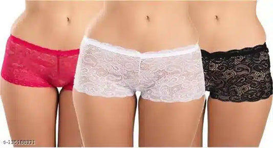 Net Briefs for Women (Multicolor, 8XL) (Set of 3)