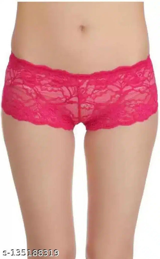 Net Briefs for Women (Pink, M)