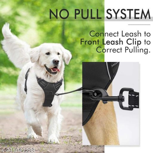Fabric Dog Harness (Multicolor, L)