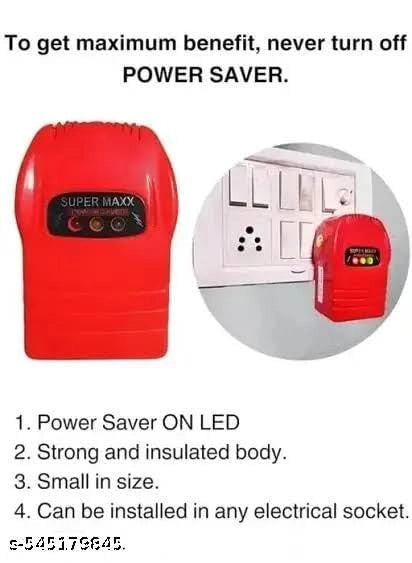 Max Power Saver Device for Home | Compact Electric Energy Saving Box with LED Indicator