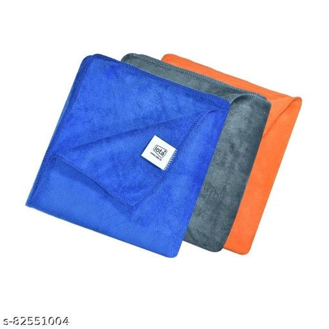 Microfiber Cleaning Cloth (Multicolor, L) (Pack of 3)