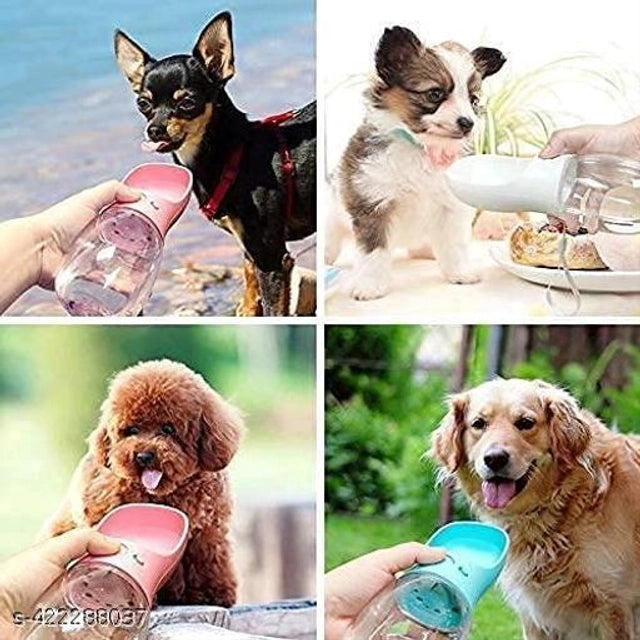 Plastic Water Bottle for Dog (Multicolor, 350 ml)