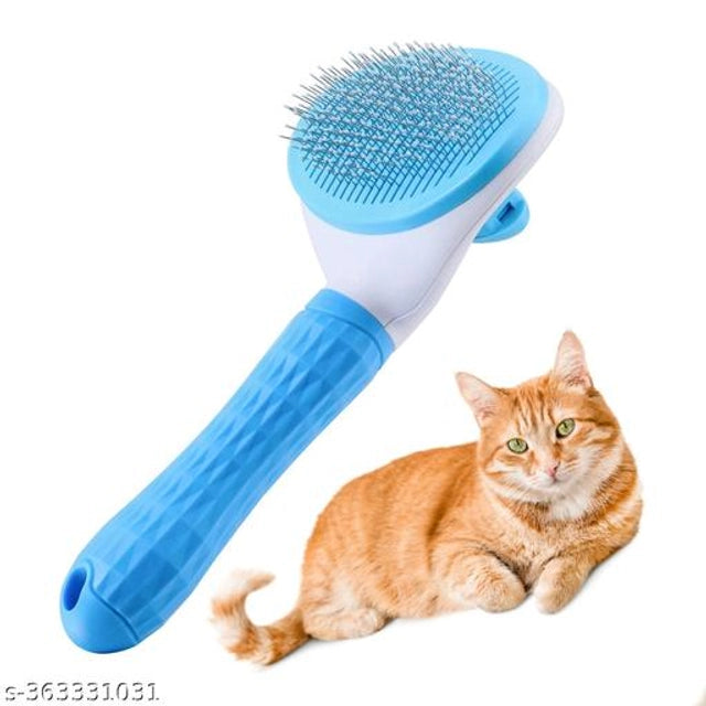 Plastic Slicker Grooming Brush for Pet (Blue & White)